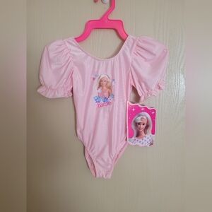 Barbie Deadstock Rare 1997 90s Girls Leotard Bodysuit NWT size 5